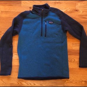 PATAGONIA Better Sweater 1/4 Zip Two Tone Blue